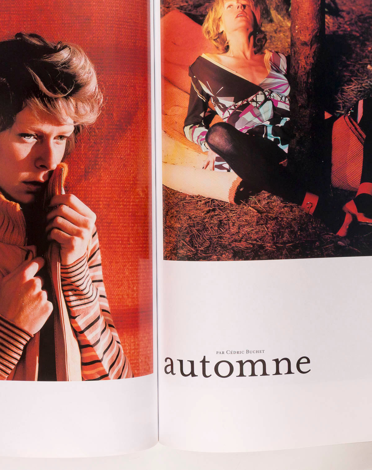 JESSICA MILLER Calvin Klein VANINA SORRENTI L'Officiel magazine October 2002 vtg