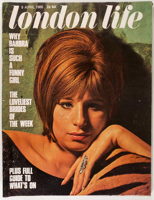 Barbra Streisand VANESSA REDGRAVE Film LONDON LIFE magazine April 1966