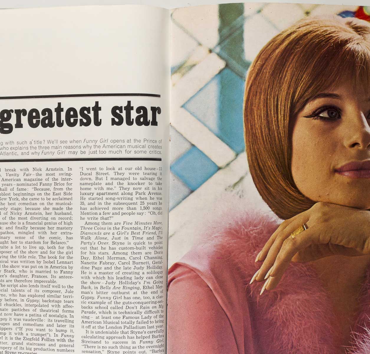 Barbra Streisand VANESSA REDGRAVE Film LONDON LIFE magazine April 1966