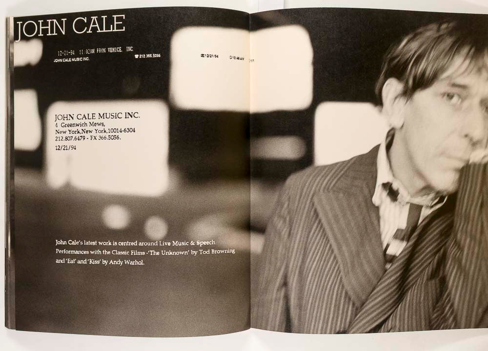 Michael Hutchence JOHN CALE Romeo Gigli LOOKBOOK Spring 1995