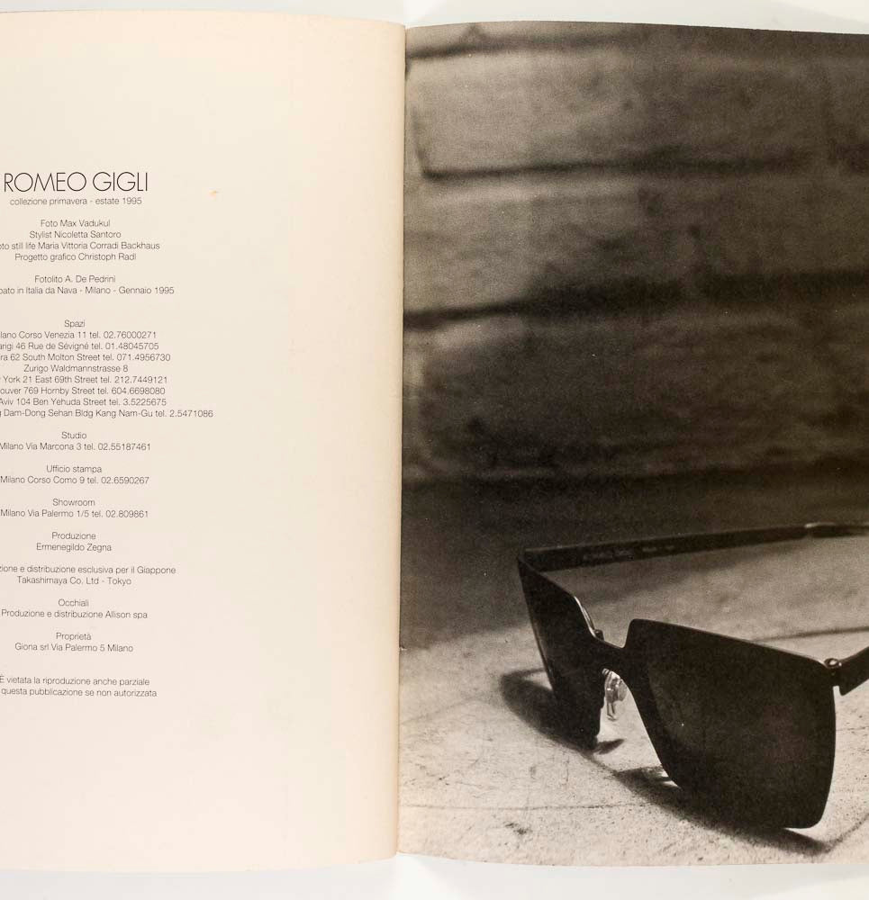 Michael Hutchence JOHN CALE Romeo Gigli LOOKBOOK Spring 1995