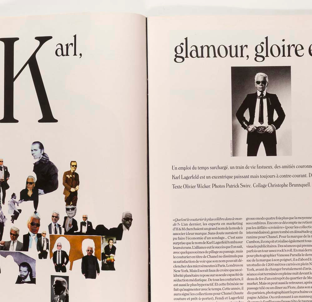KARL LAGERFELD Winter Fashion 2005 October 8 LIBERATION STYLE magazine