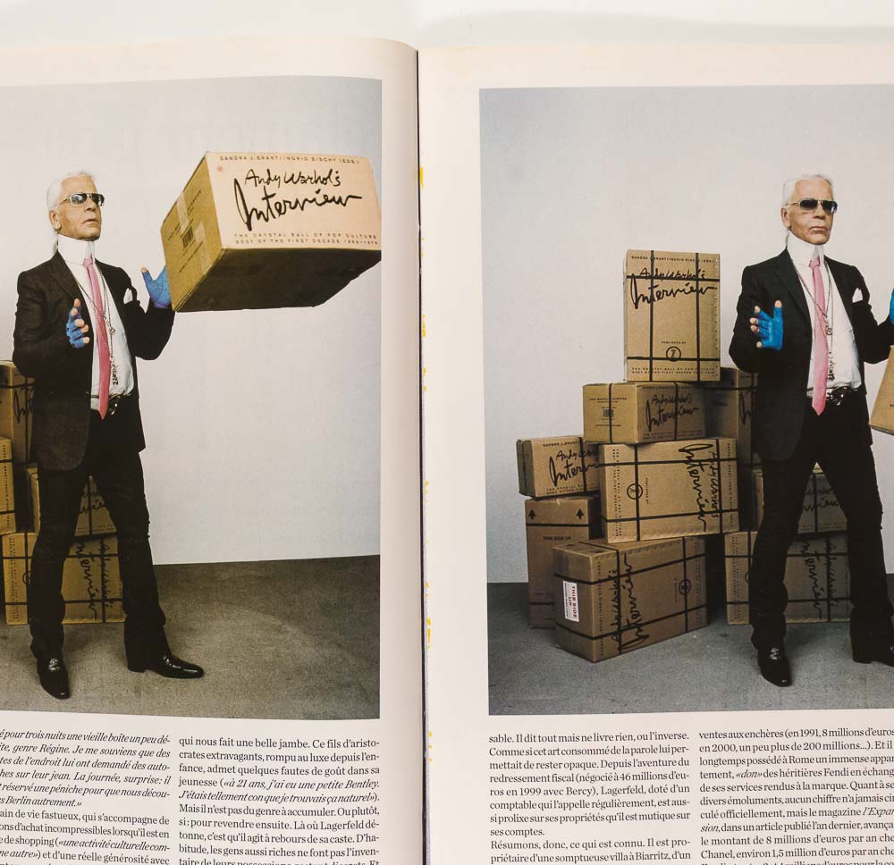 KARL LAGERFELD Winter Fashion 2005 October 8 LIBERATION STYLE magazine