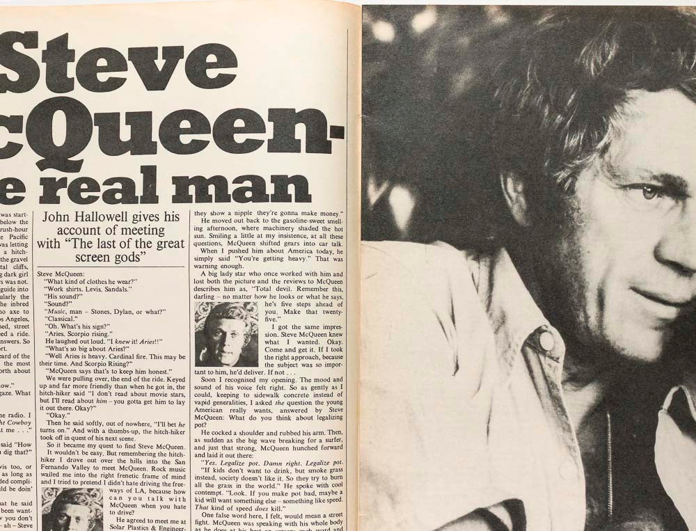 Steve McQueen WOW Jumper Petticoat Magazine April 4th 1970