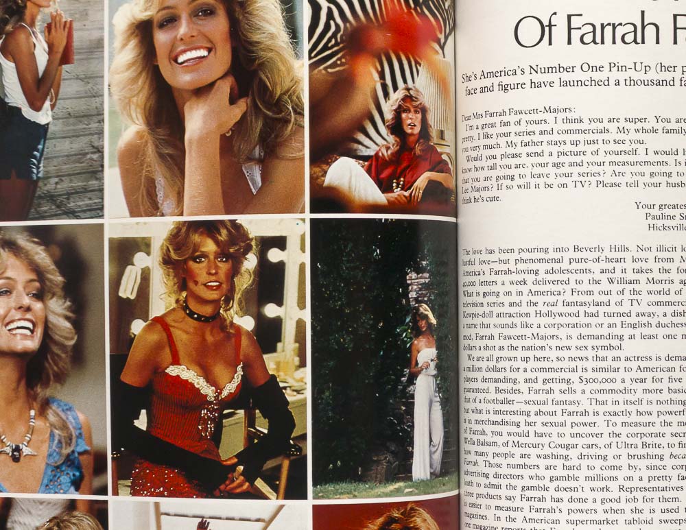 FARRAH FAWCETT David Hockney KRIS KRISTOFFERSON Cosmopolitan Aug 1977