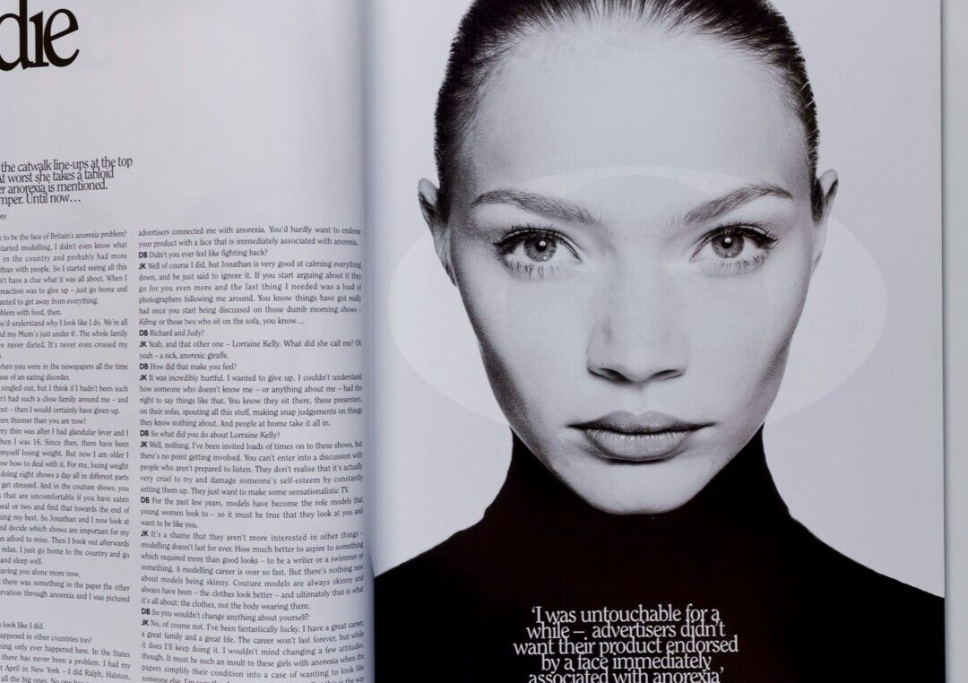 Sophie Dahl JODIE KIDD David Bailey HELMUT LANG Drugs Advertising SCENE magazine