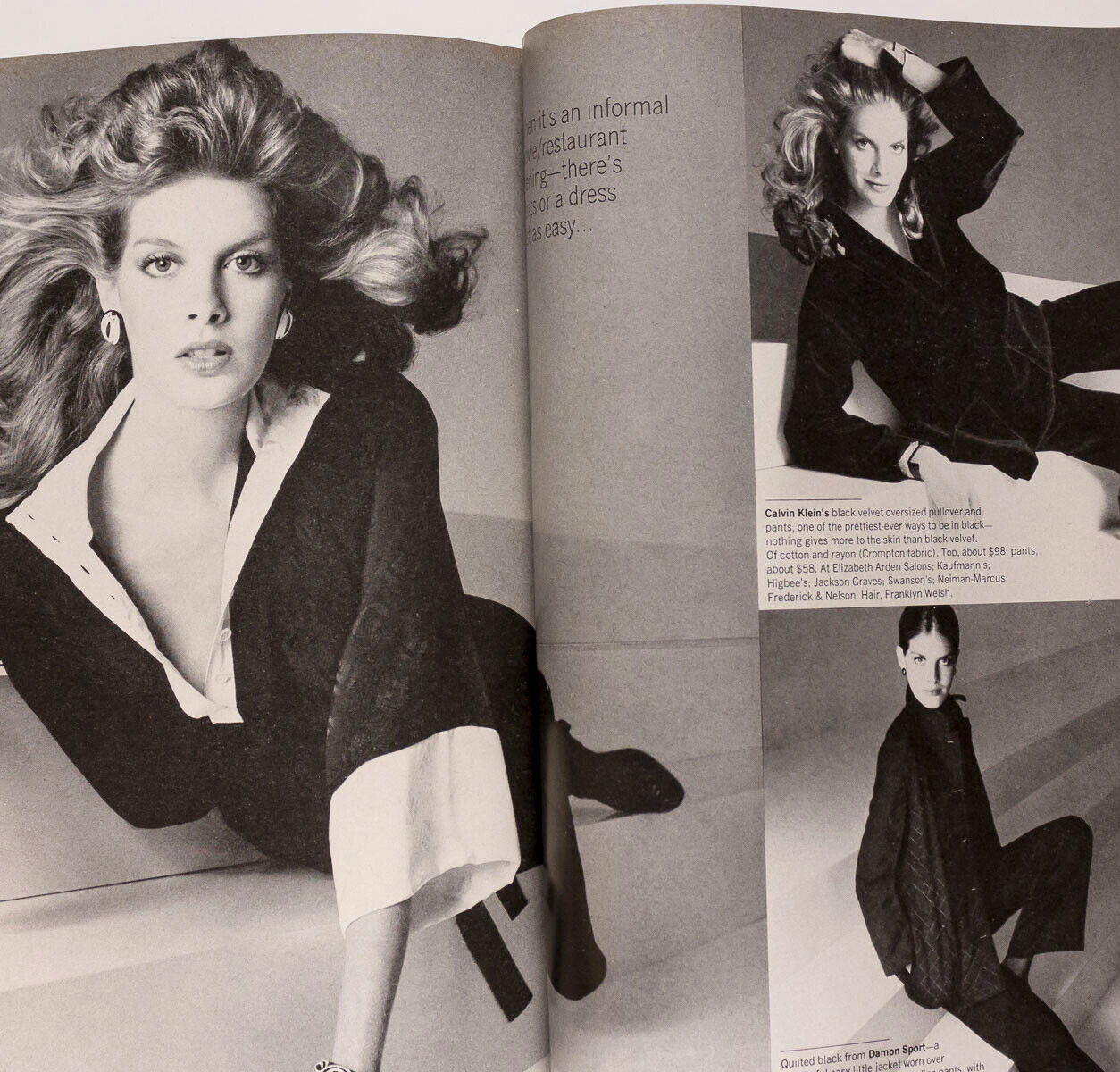 Lauren Hutton CHER Lagerfeld HANAE MORI Halston RENE RUSSO Warhol VOGUE Sep 1974