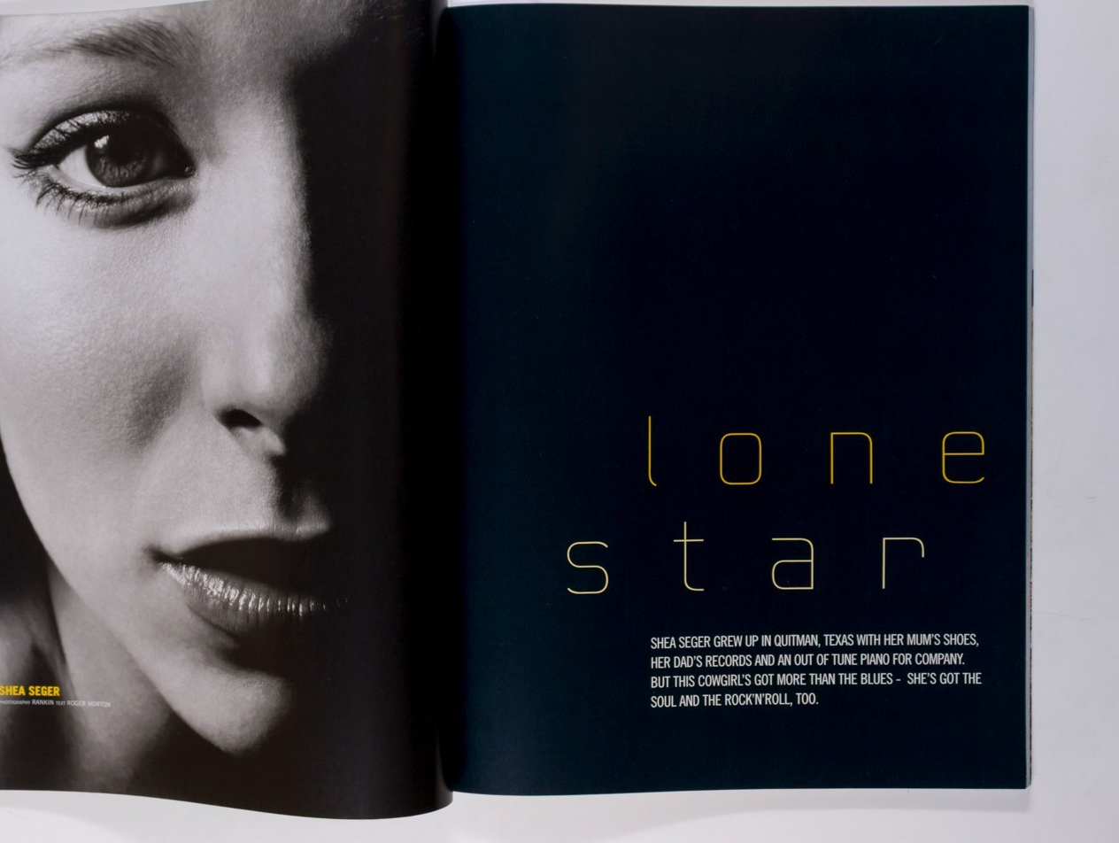 CORINNE DAY Milton Glaser DAZED & CONFUSED magazine November 2000 Fischerspooner