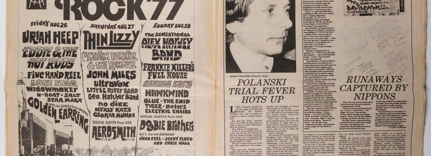 Sex Pistols ROMAN POLANSKI Patti Smith BEACH BOYS The Ramones ELO - NME magazine