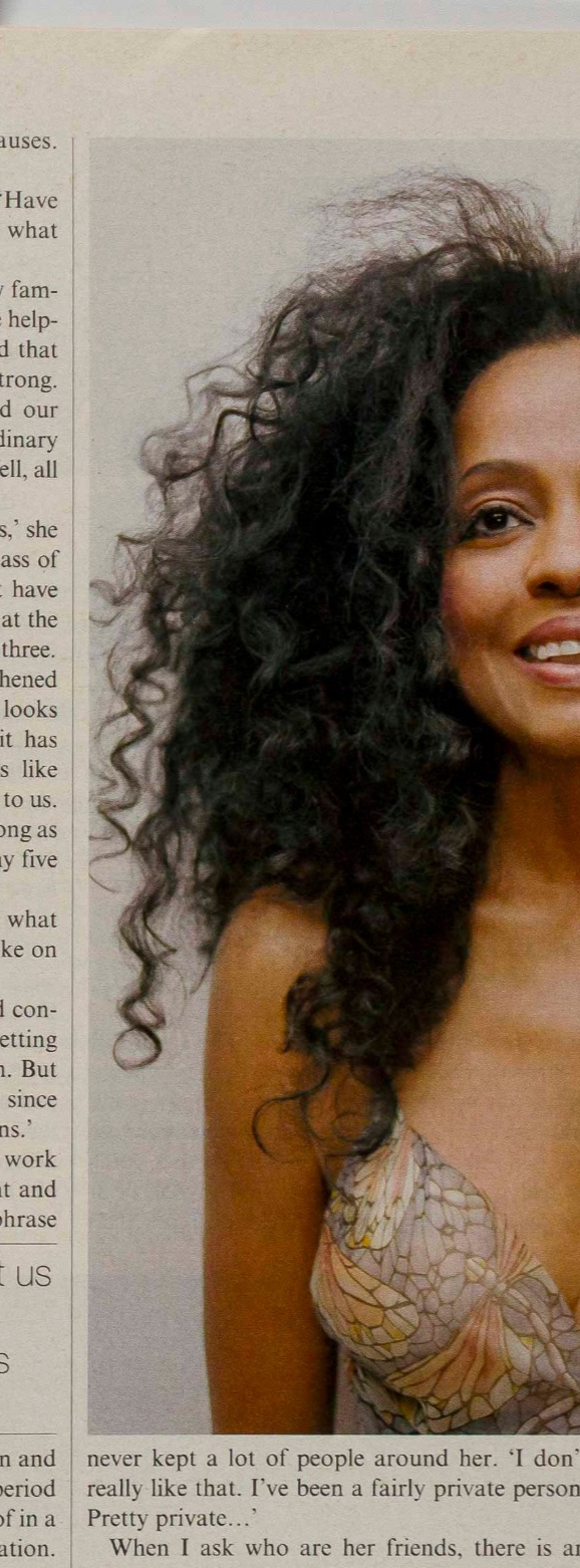 Diana Ross STUDIO 44 Supremes VTG Ballymaloe House TELEGRAPH MAGAZINE March 2004