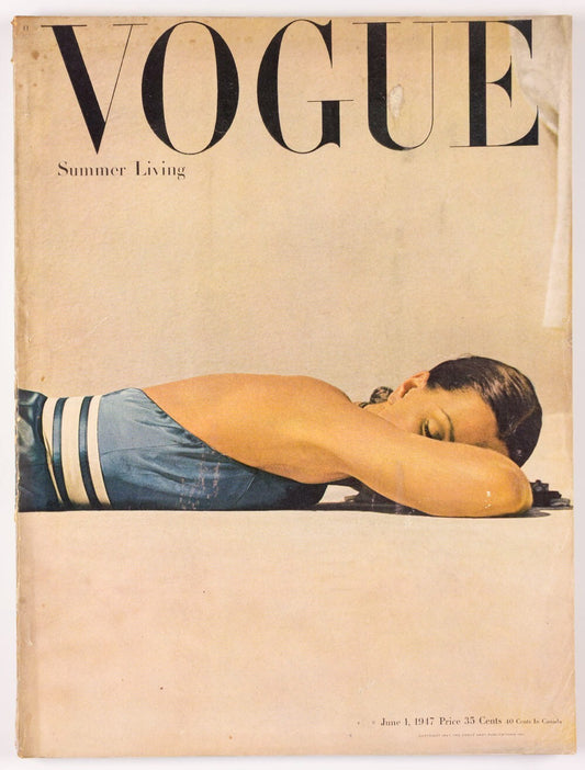 John Rawlings VERTES Cecil Beaton HORST  Vogue June 1 1947 MARY FAULCONER Summer