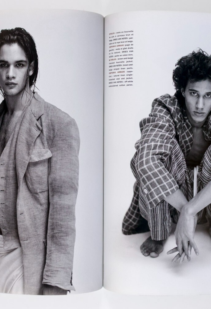 ATESH Tatjana Patitiz MARCUS SCHENKENBERG Vogue Hommes International 1994 Weber