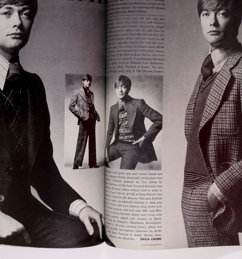 Ingmari Lamy PATTIE BOYD Peter Sellers VOGUE August 1972 Simon Ward GUY BOURDIN