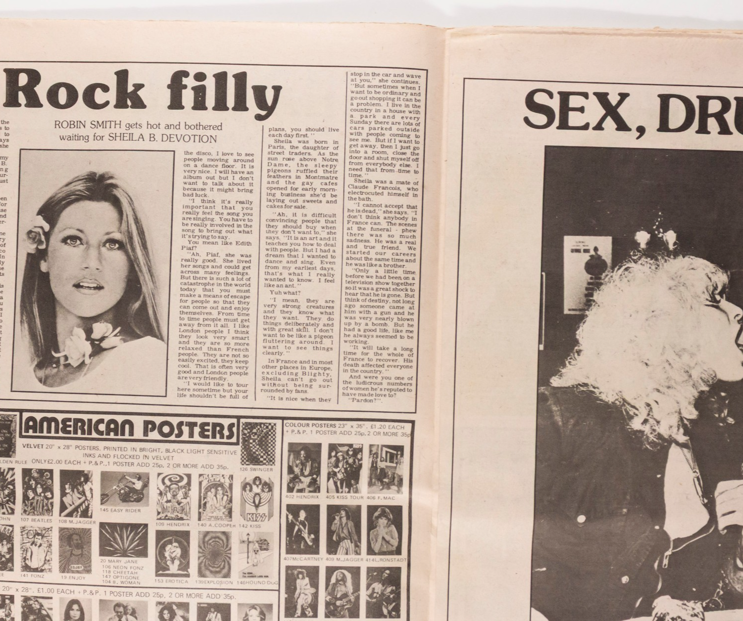Sid Vicious NANCY SPUNGEN Sex Pistols RECORD MIRROR 8 April 1978 Phil Collins UK