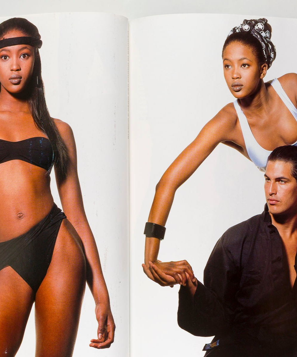 Naomi Campbell KLEIN Grey VOGUE ITALIA June 1988 Deborah Turbeville TINA CHOW