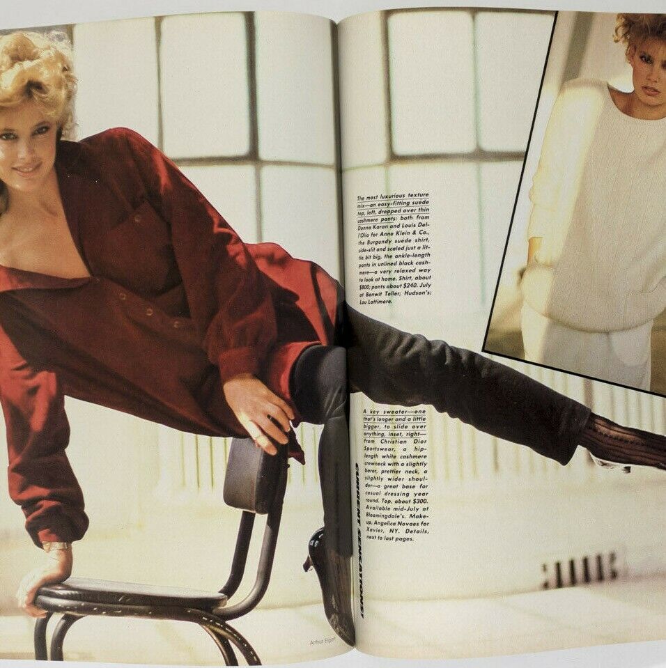 Kim Alexis GIA CARANGI Kelly LeBrock HELMUT NEWTON Linda Gray US Vogue 1981 June