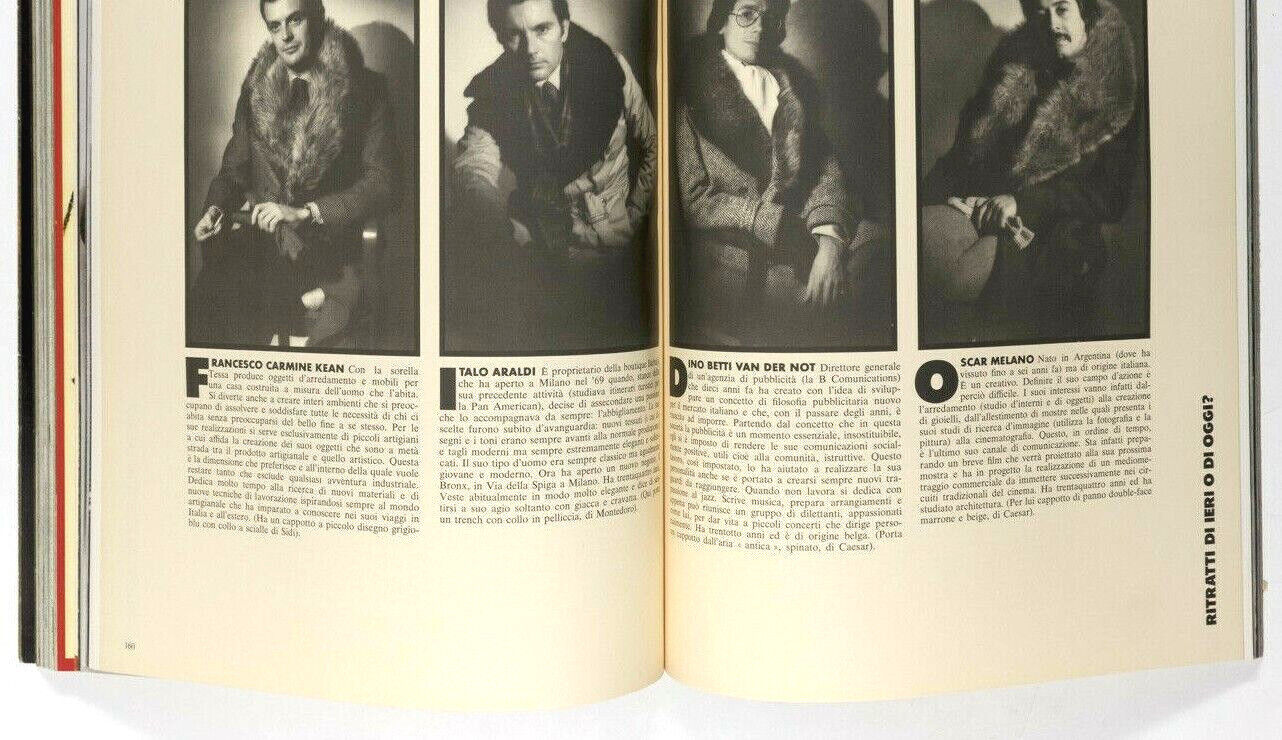 FELLINI Warhol HELMUT Berger NEWTON Gerry Mulligan PETER SELLERS L'uomo Vogue 75