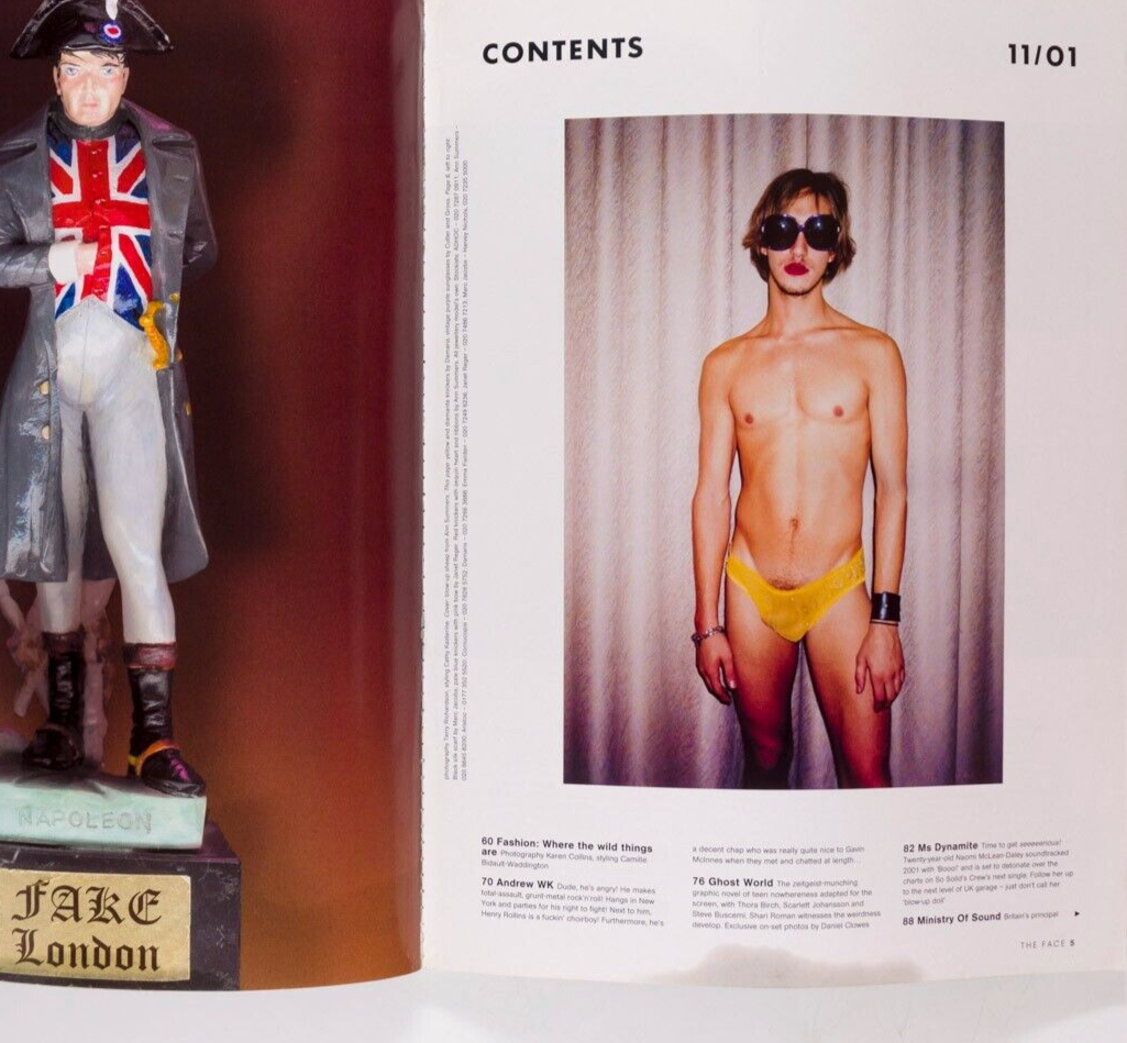 Jamie Hewlett ANDREW WK Terry Richardson KATE MOSS The Face November 2001 Webcam
