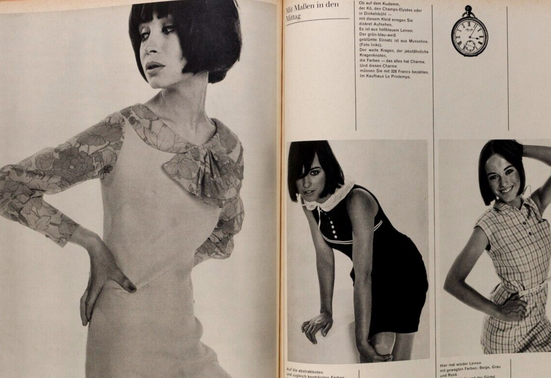 Francoise Hardy MARC HISPARD Ulrich Mack ANDERS HOLMQUIST  Twen fashion magazine