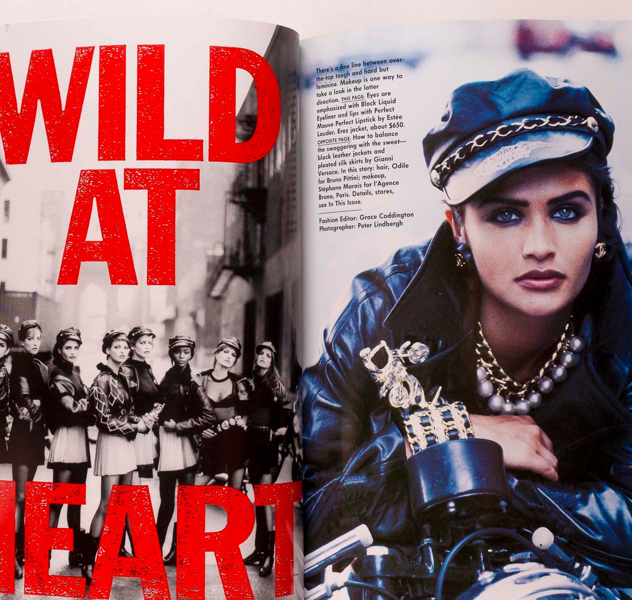 Wild Heart PETER LINDBERGH Linda Evangelista CINDY CRAWFORD Vogue