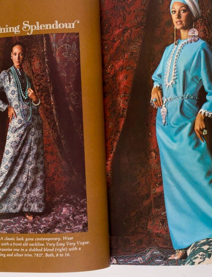 Marisa Berenson ANTONIO LOPEZ Couture SEAMING Kaftan VOGUE magazine Pattern book