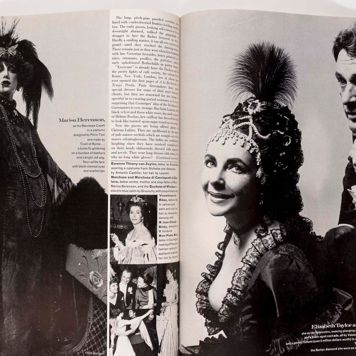 Ingmari Lamy ELIZABETH TAYLOR Dominique Sanda DONNA JORDAN  Vogue February 1972
