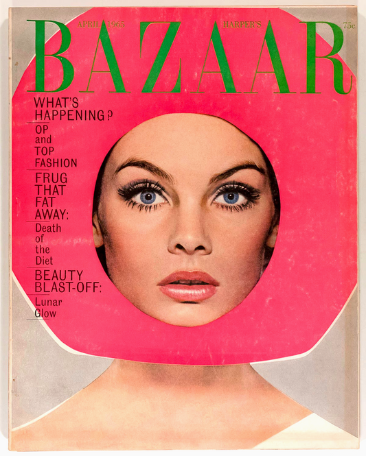 Jean Shrimpton DONYALE LUNA Richard Avedon BEATLES Harper's Bazaar US April 1965