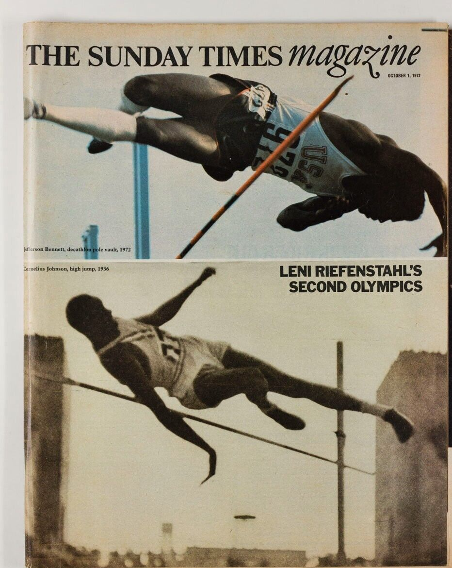 Leni Riefenstahl MUNICH OLYMPICS Lauren Bacall NANCY ASTOR Sunday Times magazine