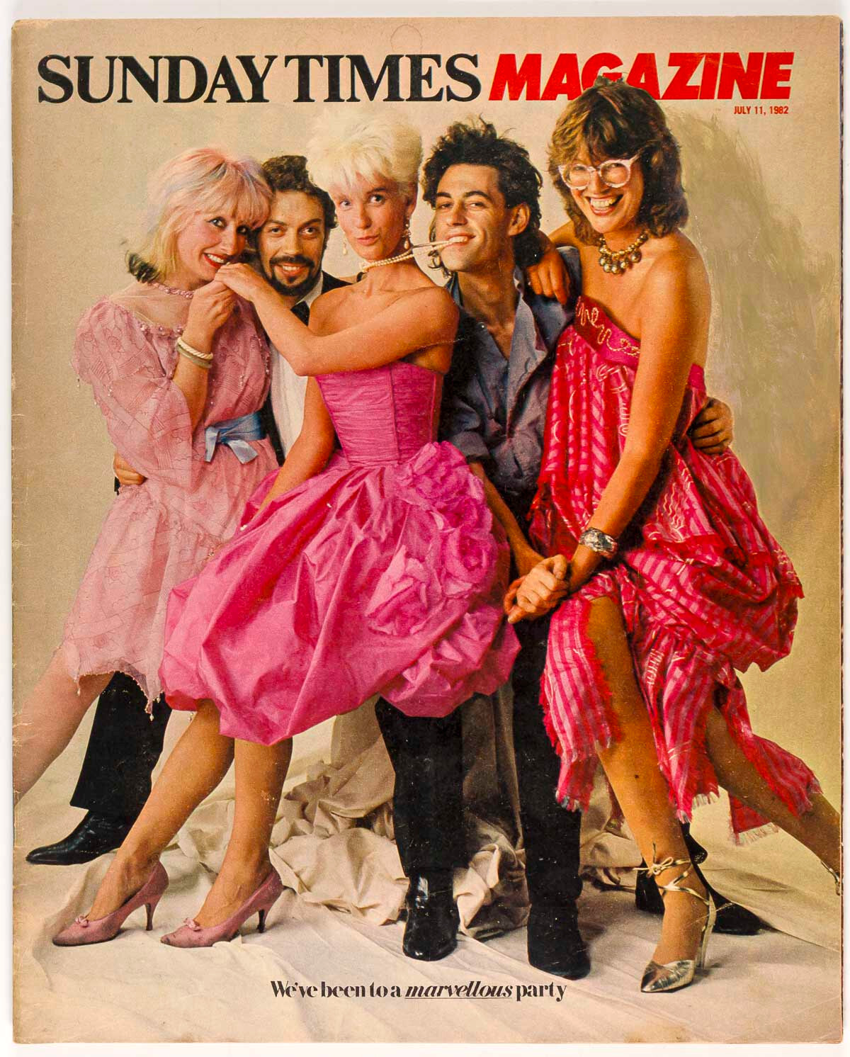 Paula Yates TIM CURRY Bob Geldof ZANDRA RHODES Christopher Reeve UK Sunday Times