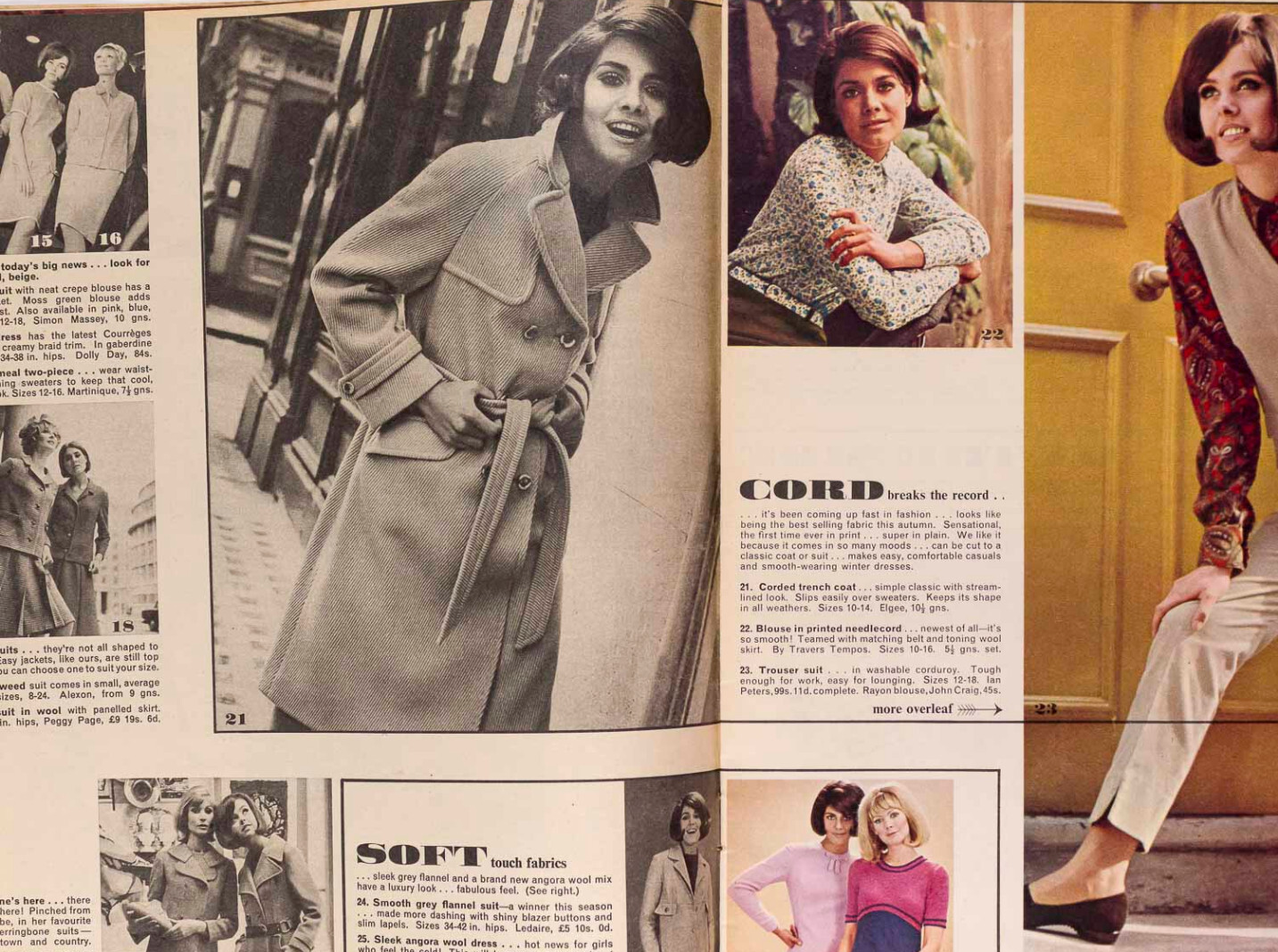 NICO rare 1960's Woman's Own magazine FASHION Model Singer 60s VTG Celia Hammond