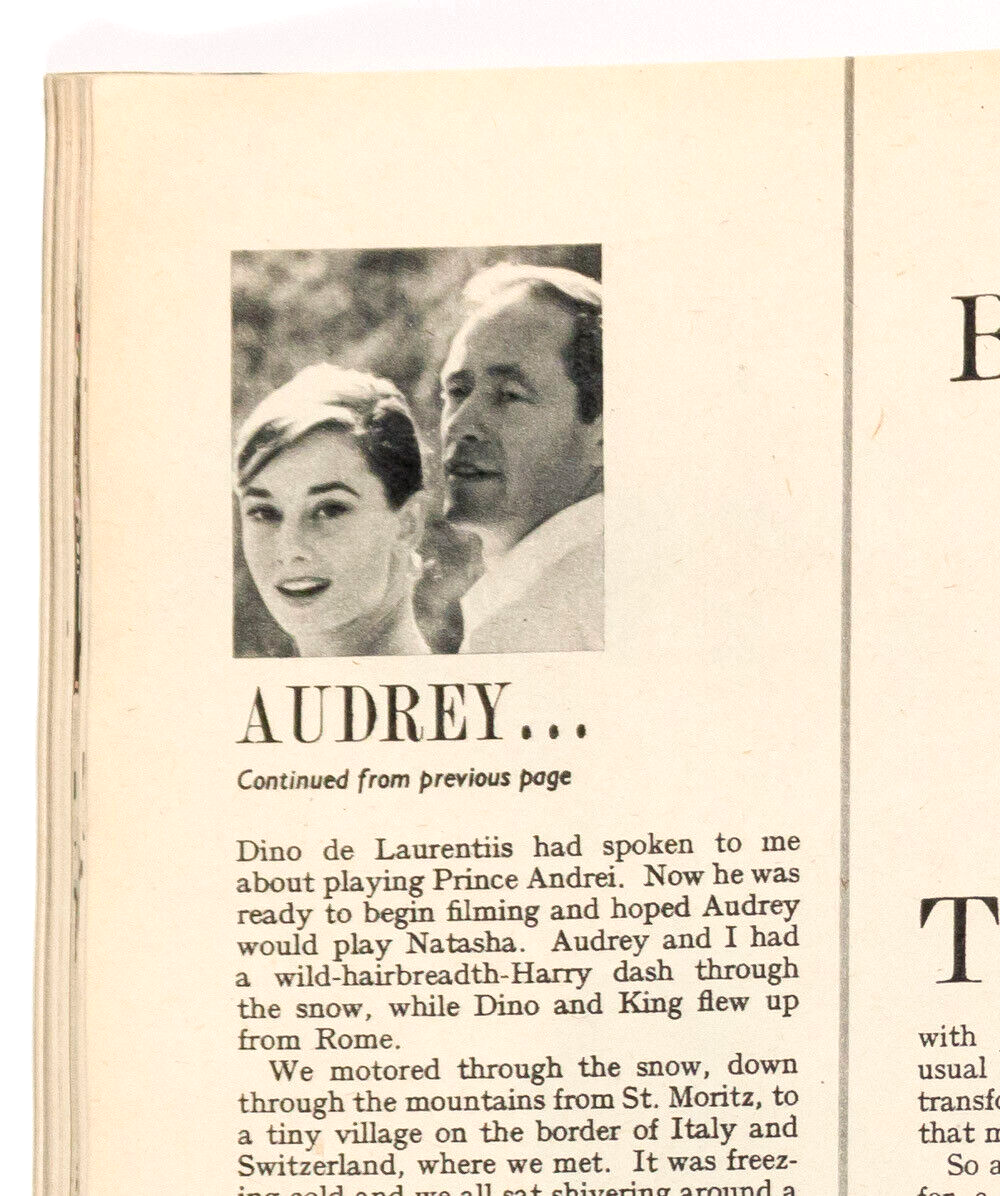 AUDREY HEPBURN H. E. Bates FRANK SINATRA Daphne du Maurier MODERN WOMAN magazine