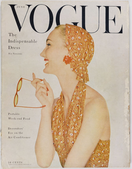 Jean Patchett PENN Dovima HENRY CLARKE Horst VOGUE June 1954  70th birthday gift