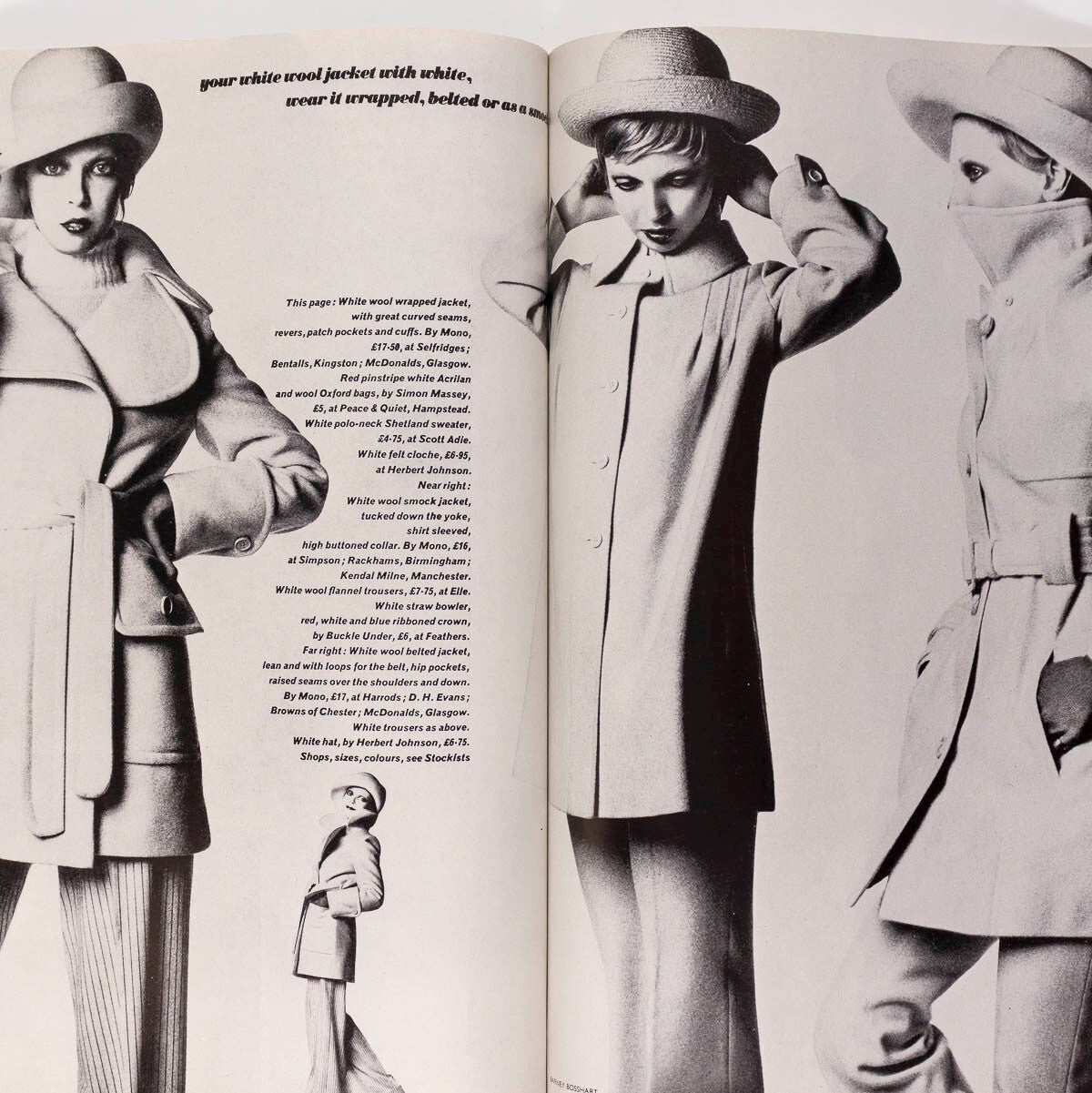 Ingmari Lamy ELIZABETH TAYLOR Dominique Sanda DONNA JORDAN  Vogue February 1972