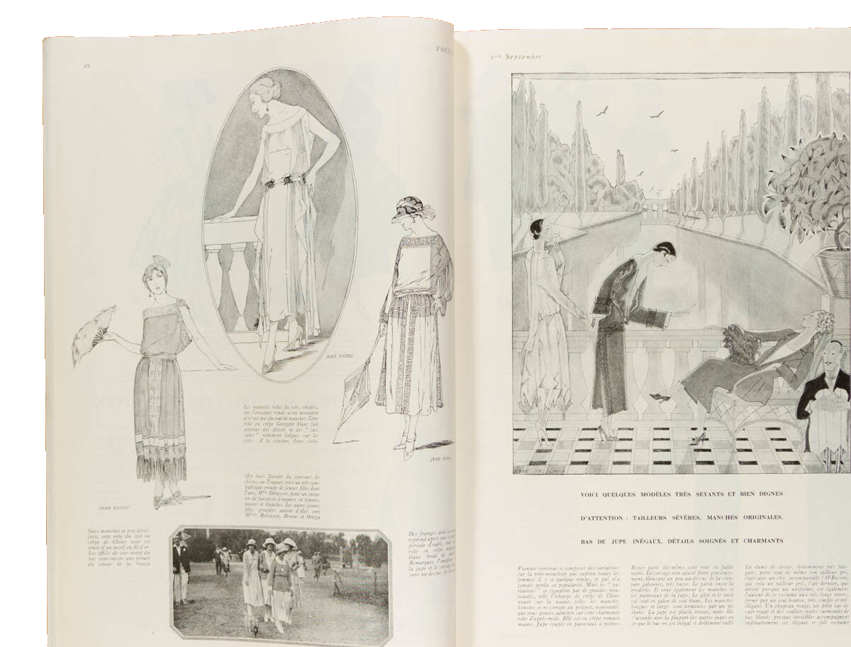 GEORGES LEPAPE Vionnet LANVIN Benito POIRET Paris Vogue magazine September 1921
