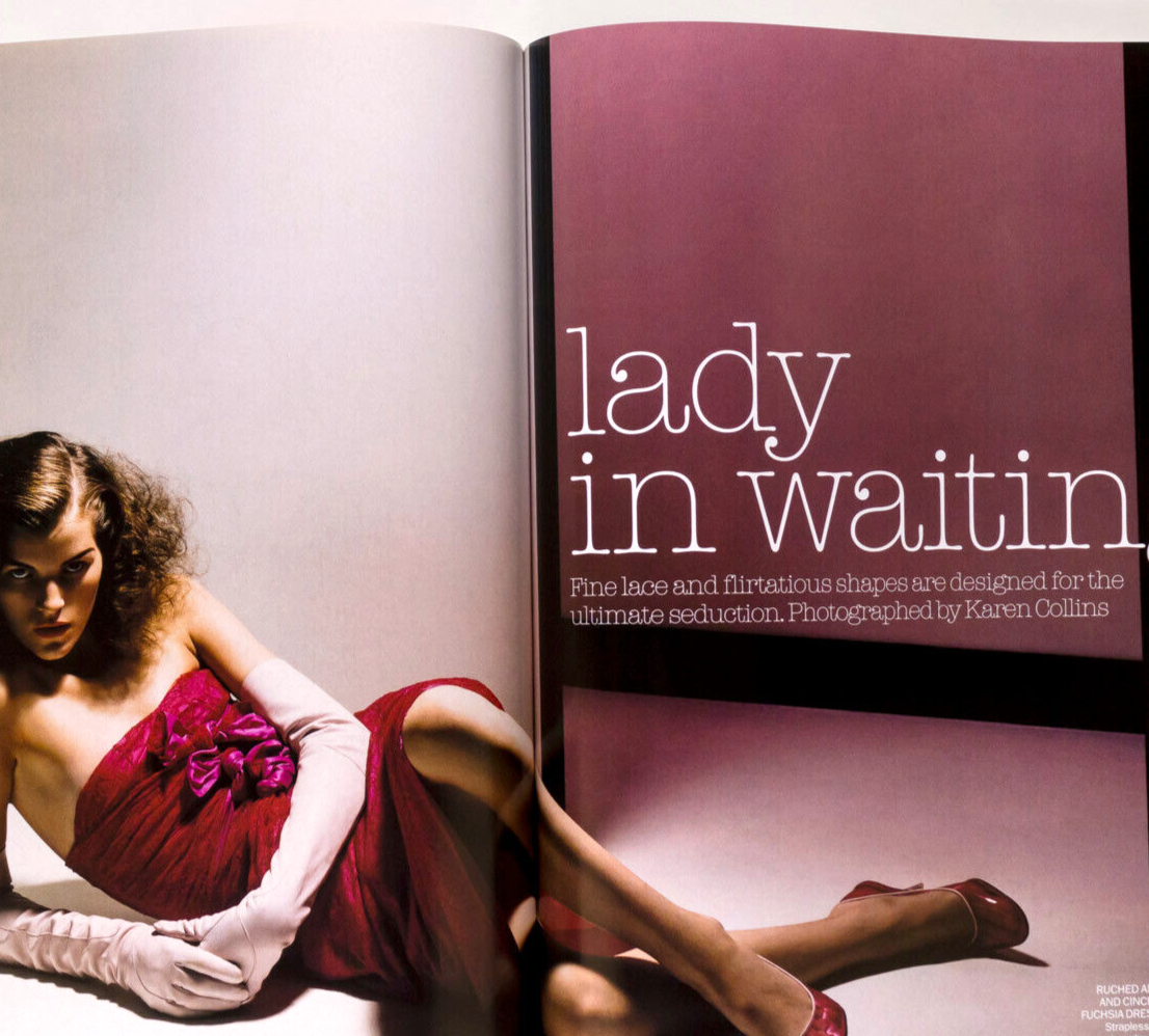 Sarah Jessica Parker HILARY RHODA Vogue magazine 2003 October SATC Diana Dondoe