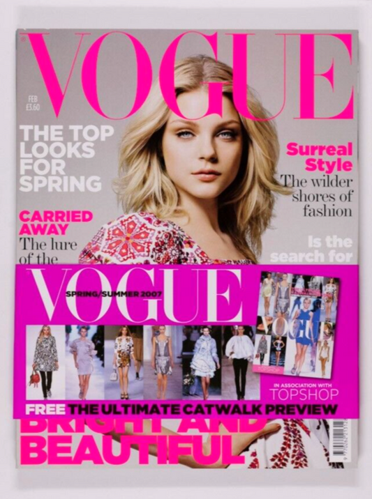 Jessica Stam TIM WALKER Coco Rocha SURREALISM IN VOGUE February 2007 Collections