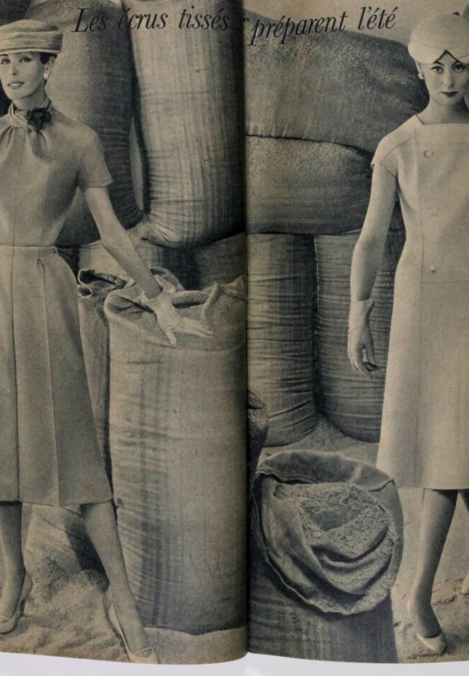 Spring Collections 1956 Dior PATOU Oleg Zinger KAZAN Pierre Simon ELLE MAGAZINE
