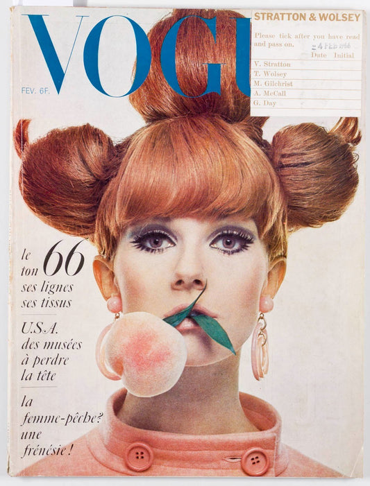 NICOLE DE LAMARGE Guy Bourdin TOM WOLSEY Paris Vogue February 1966 60th birthday