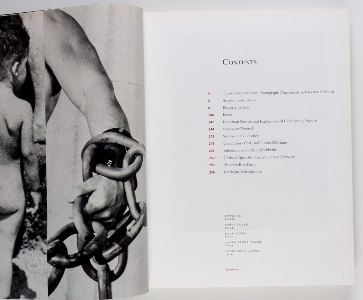 Warhol MAPPLETHORPE Arbus EGGLESTON Beard CHRISTIE'S PHOTOGRAPHS auction catalog