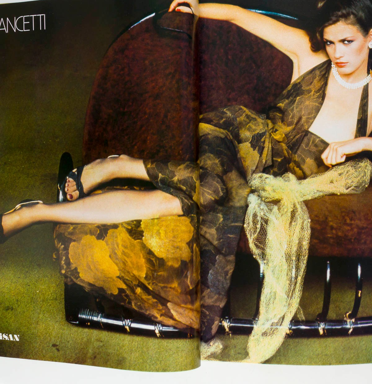 Michelle Stevens GIA CARANGI Alta Moda HARPER'S BAZAAR ITALIA September 1978 vtg