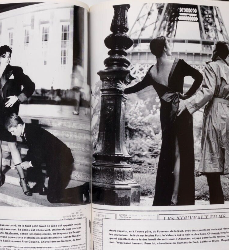 Couture GUY BOURDIN Horst HELMUT NEWTON Iman RODIN Botero YSL vtg Paris Vogue 81