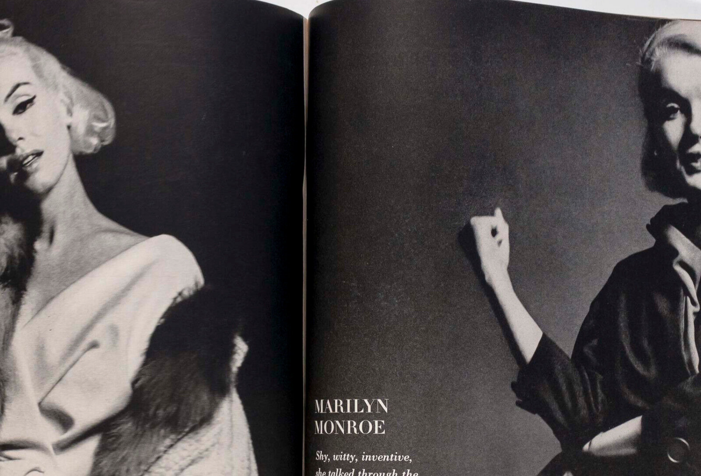MARILYN MONROE Bert Stern WILLIAM KLEIN Vogue 1962 Sept ART KANE Kecia Nyman HBC