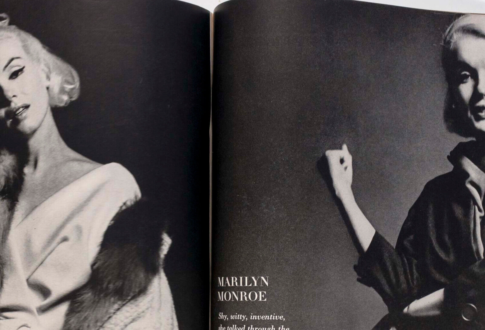 MARILYN MONROE Bert Stern WILLIAM KLEIN Vogue 1962 Sept ART KANE Kecia Nyman HBC