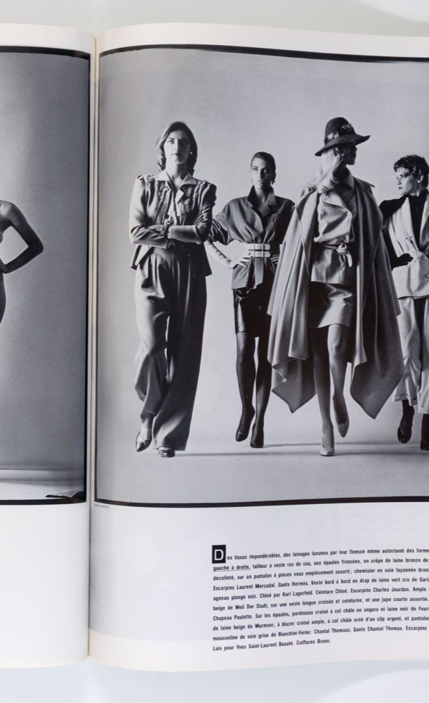 Helmut Newton MARIA HARTZ Kelly Le Brock EMBERG Horst PARIS VOGUE November 1981