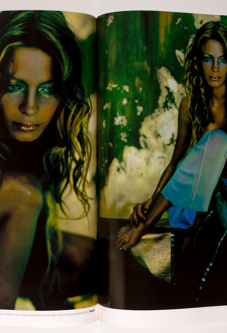 KATE MOSS Lady Diana RUPERT EVERETT Manolo Blahnik PARIS VOGUE 1997 October MODE