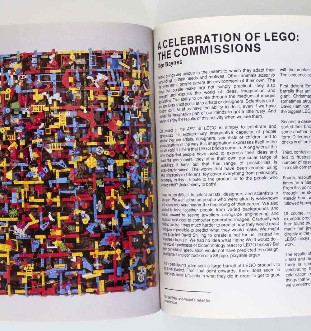 THE ART OF LEGO Exhibition Catalogue BOOK Clwyd WALES David Lyall EDWARD DE BONO