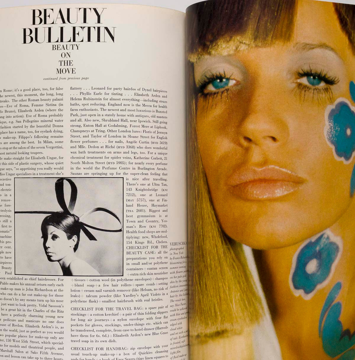 JEAN SHRIMPTON David Hemmings NIVEN Vogue UK July 1966 Veruschka PARKINSON Caron