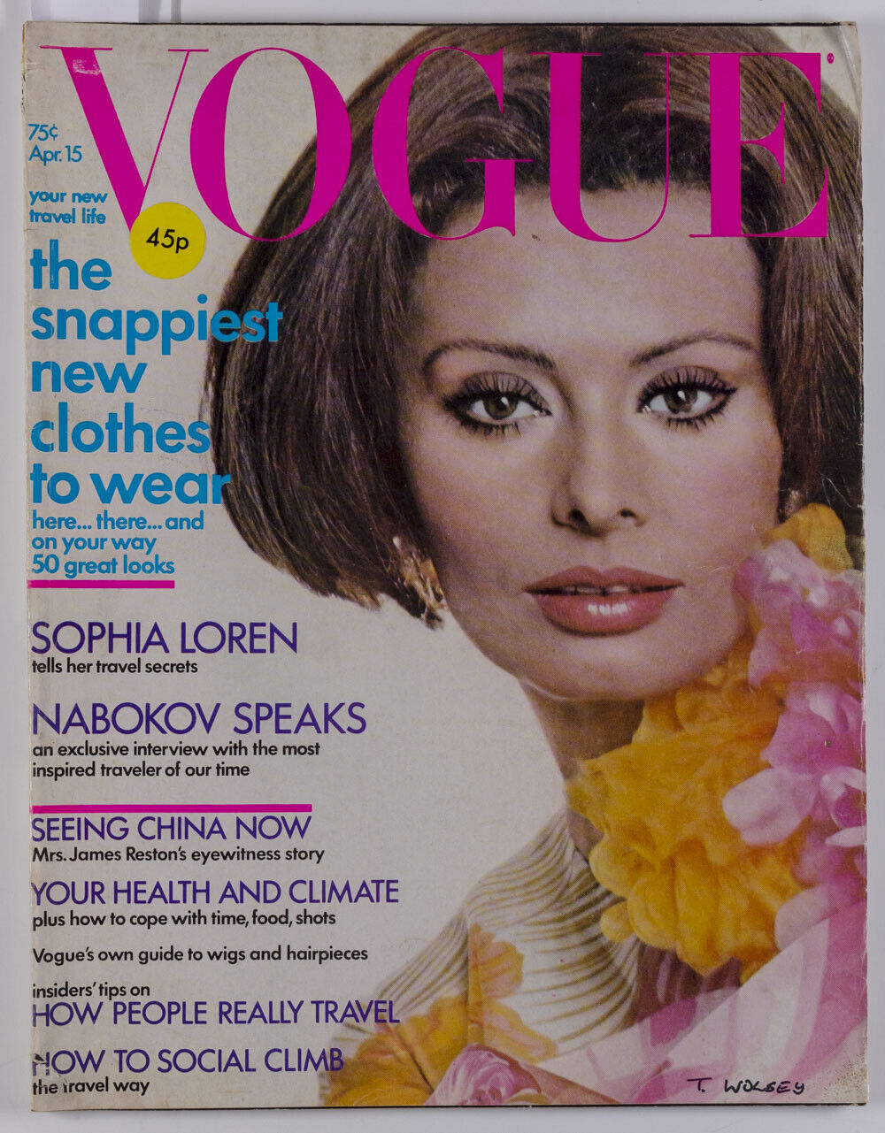 Sophia Loren MARISA BERENSON Diana Cooper AVEDON Vladimir Nabokov DVF vtg VOGUE