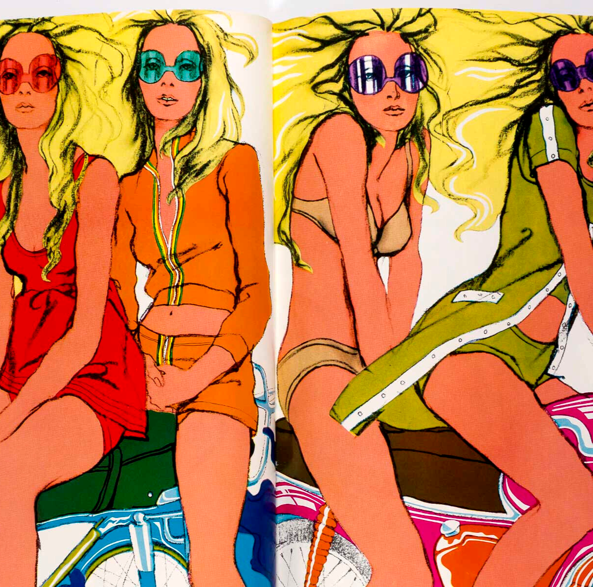 ANTONIO LOPEZ Richard Lindner TWIGGY Veruschka VOGUE MAGAZINE 1968 Celia Hammond