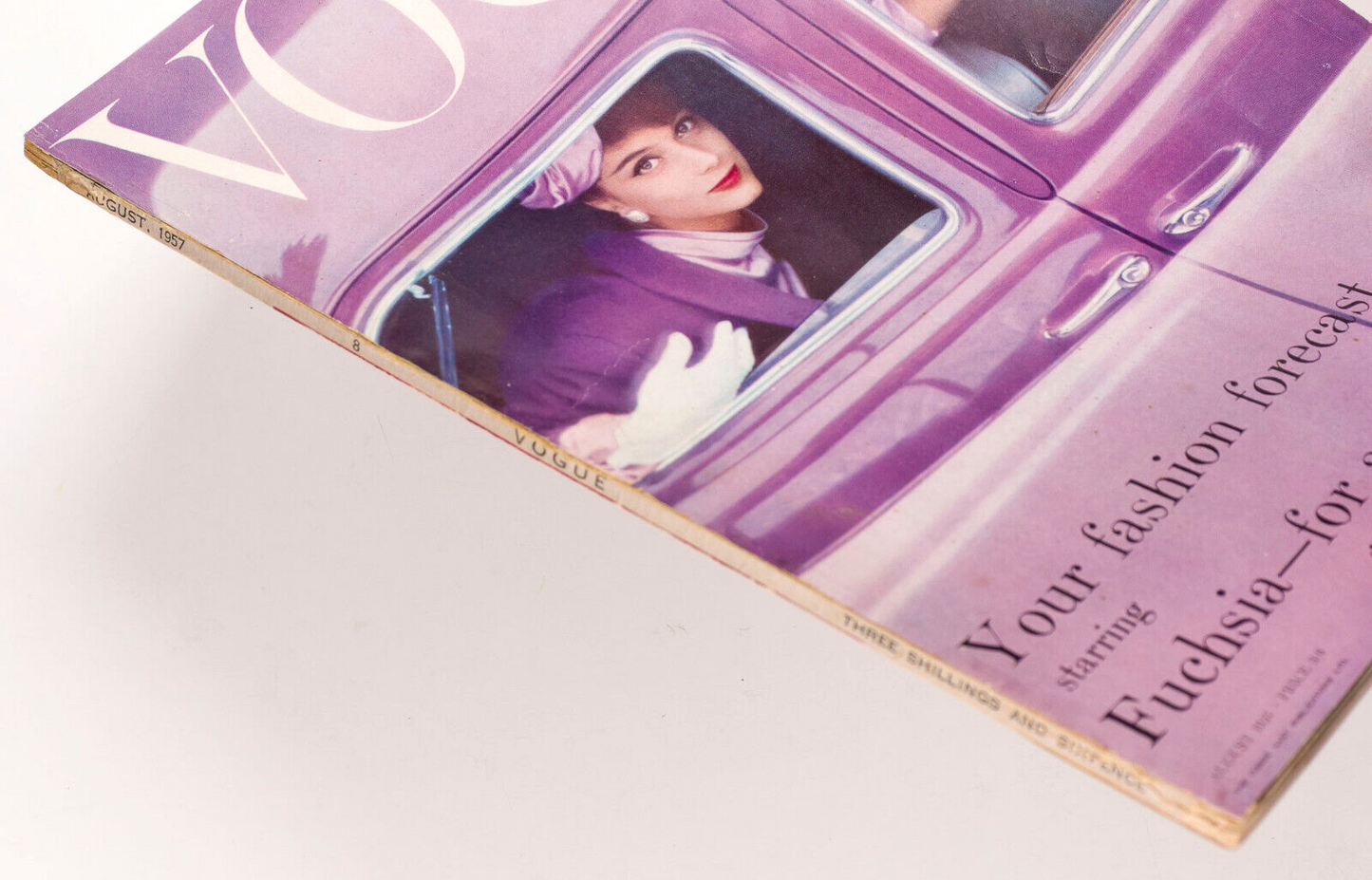 Marie Helene Arnaud NORMAN PARKINSON Helmut Newton RENE BOUCHE vtg FUCHSIA VOGUE